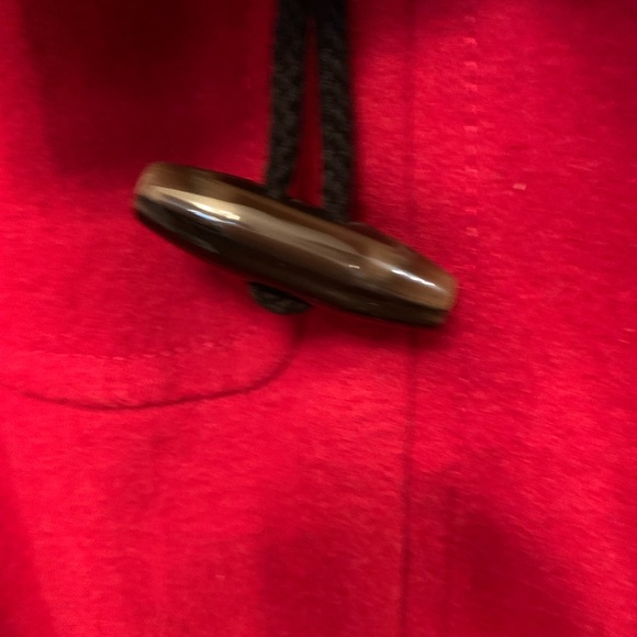 Old Navy Red Pea Coat X Large - Picture 6 of 8